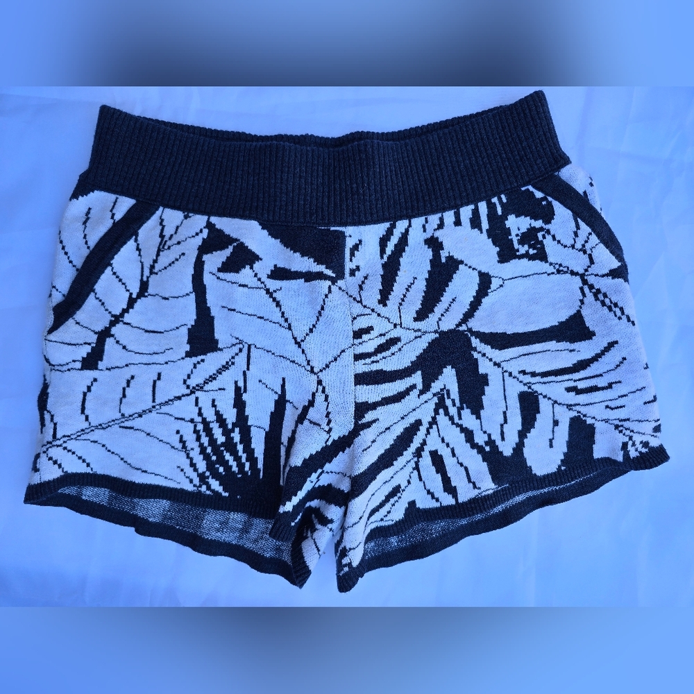 Madewell Black and White Patterned Women's Shorts Sz XS‎